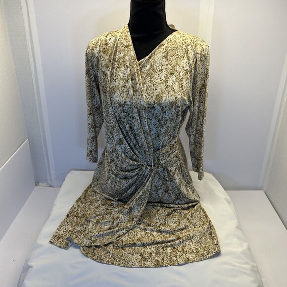 Tommy Bahama Clara Playa Python Short Wrap Dress Deep V Neck SZ S New w Tags - Picture 1 of 9